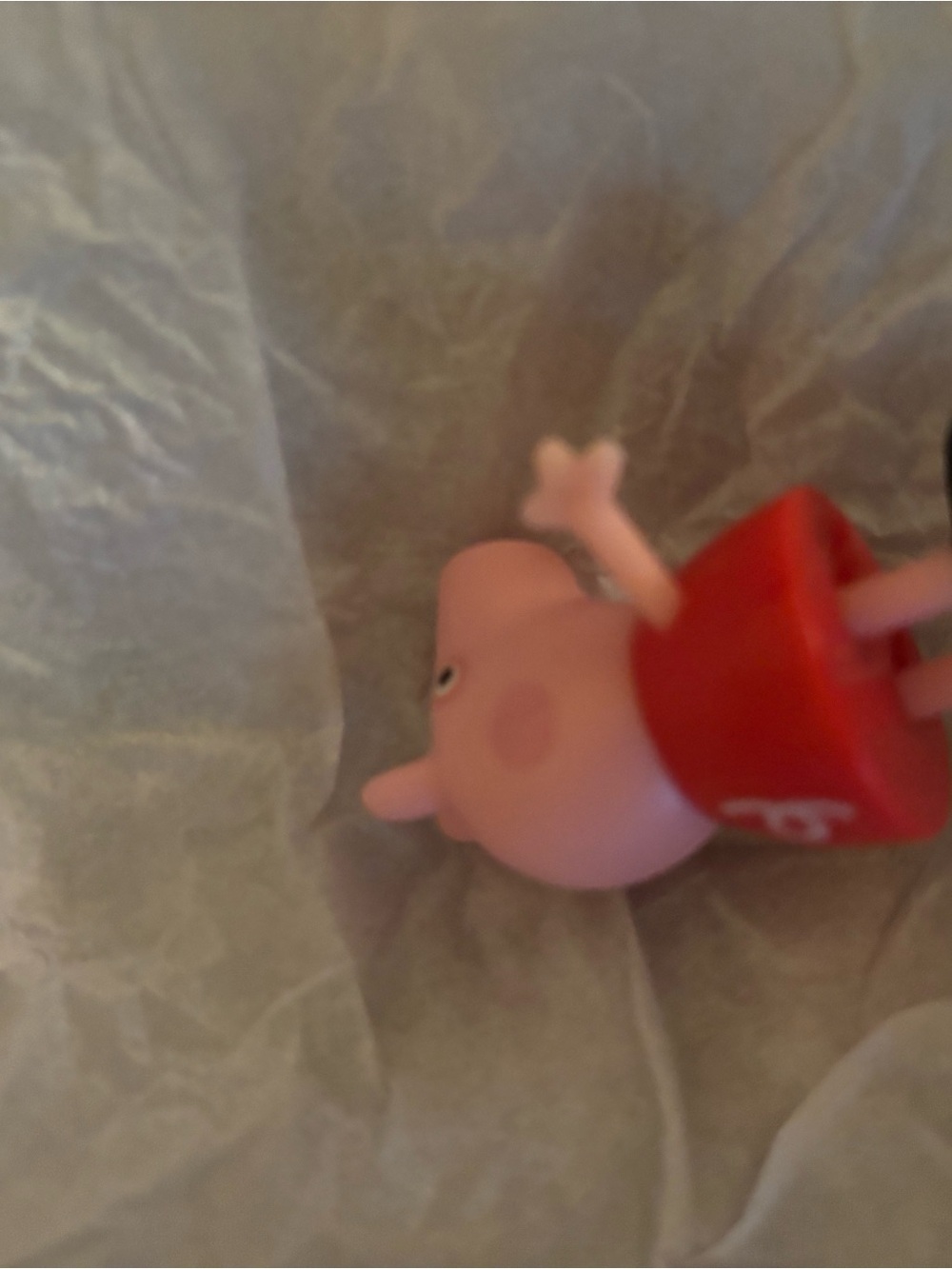 Peppa Pig Small Pet Toy Figure - Pink and Red Dress